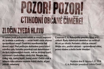 Zločin zvedá hlavu!